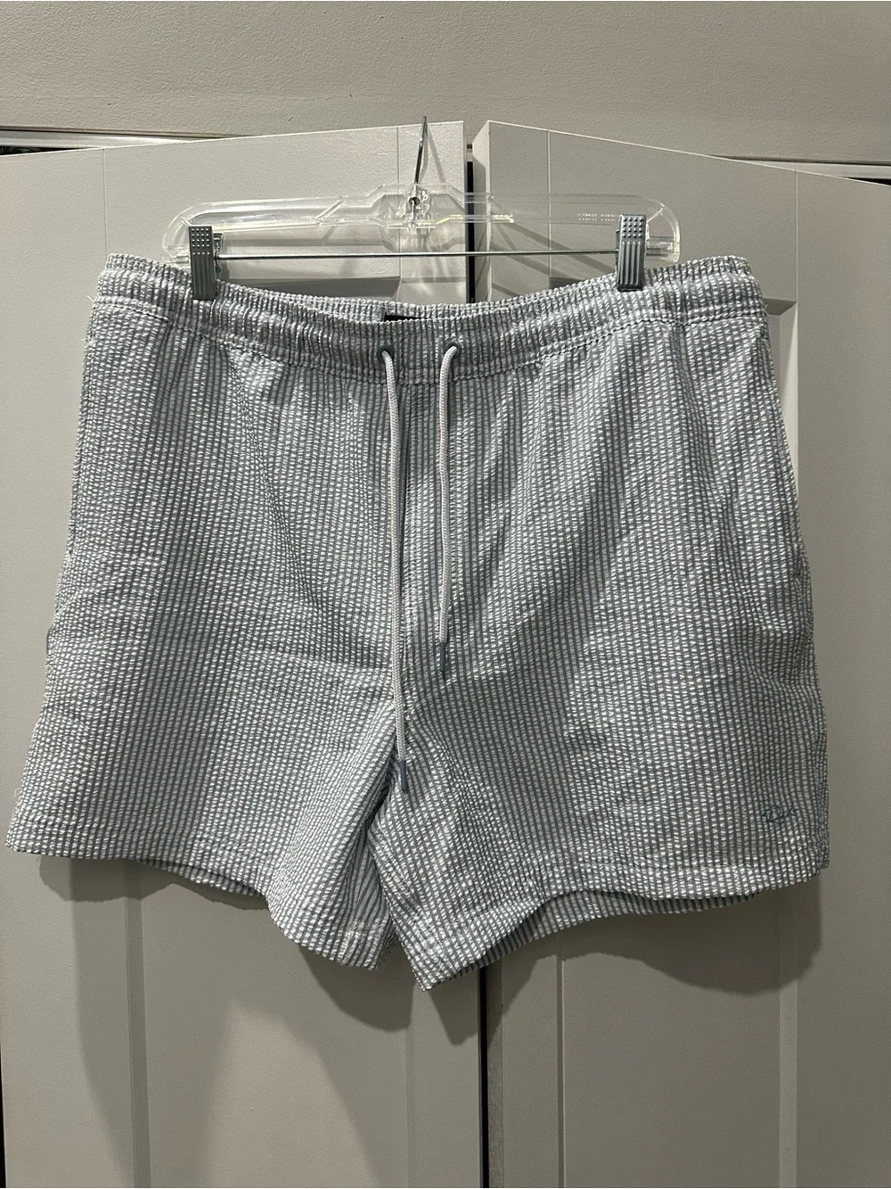 Rails La Brea Light Blue Seersucker Swim Trunks